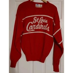 Vintage ST. LOUIS CARDINALS Crewneck Sweater MLB Baseball Cliff Engle 1980s - M
